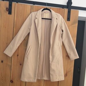 Elegant Cream Women's Coat